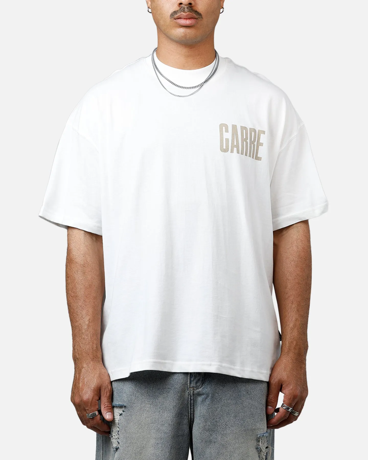 Carre Premium Essentials T-Shirt Off White sold by Culture Kings product image thumbnail 2