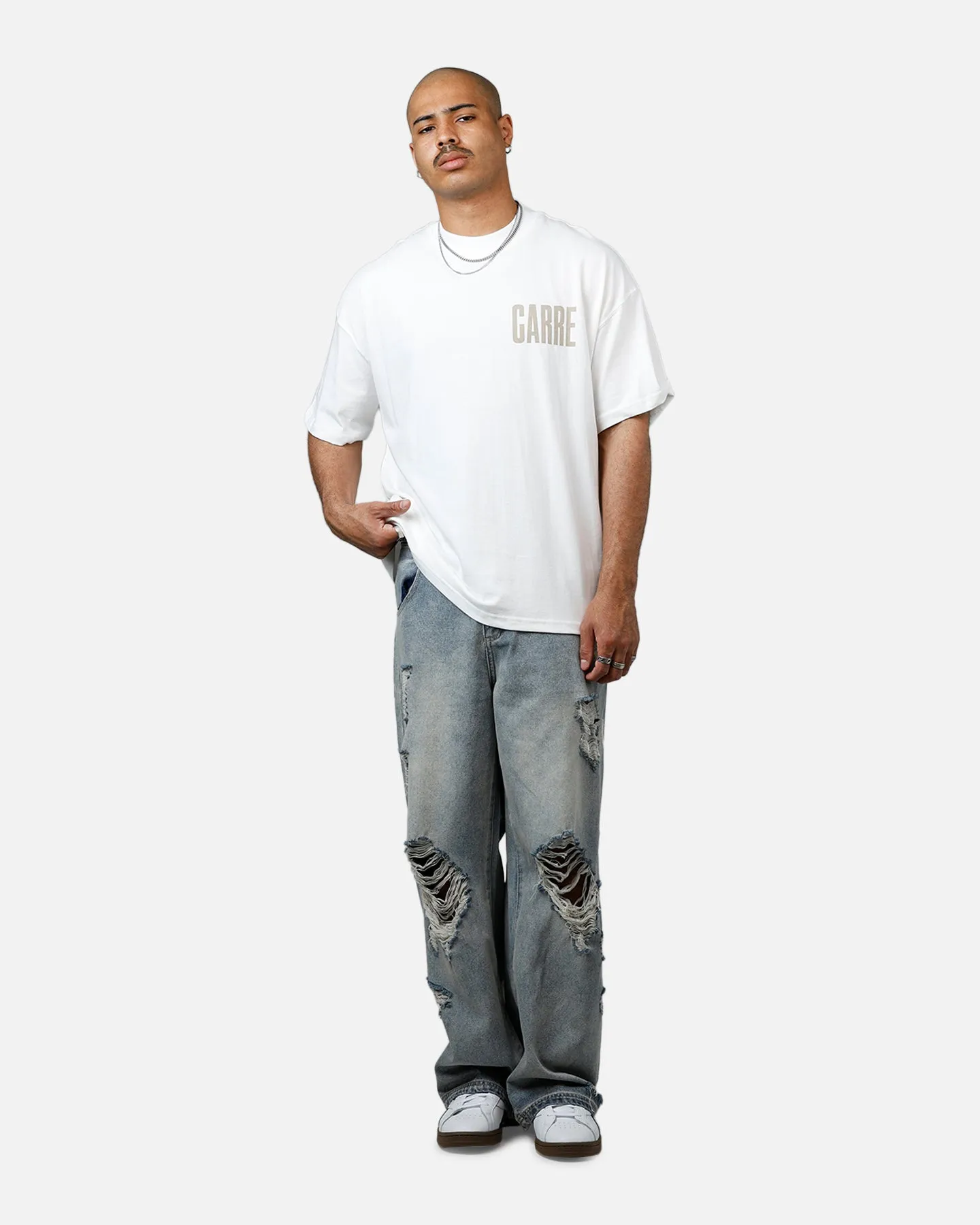 Carre Premium Essentials T-Shirt Off White sold by Culture Kings product image thumbnail 3
