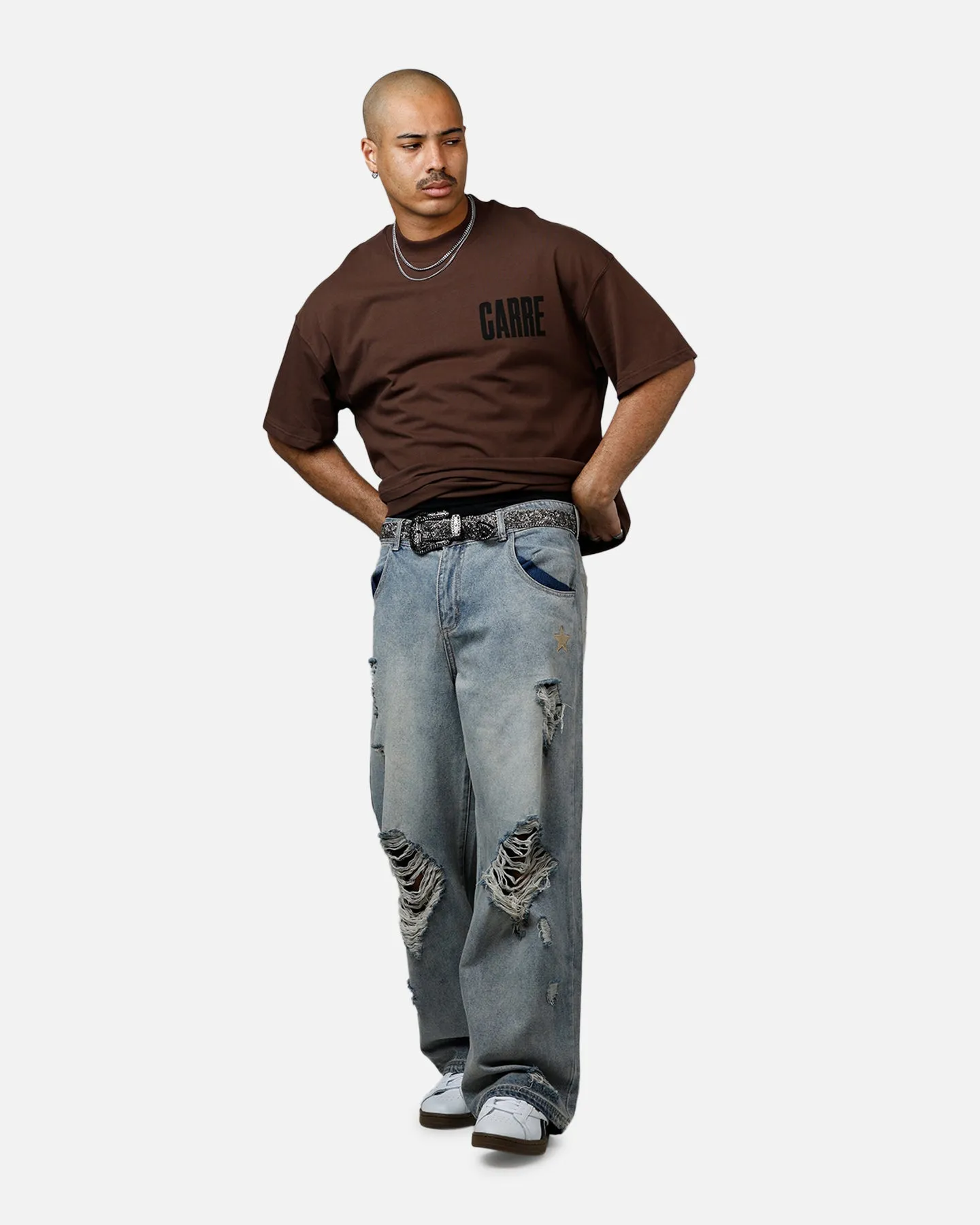 Carre Premium Essentials T-Shirt Chocolate sold by Culture Kings product image thumbnail 3