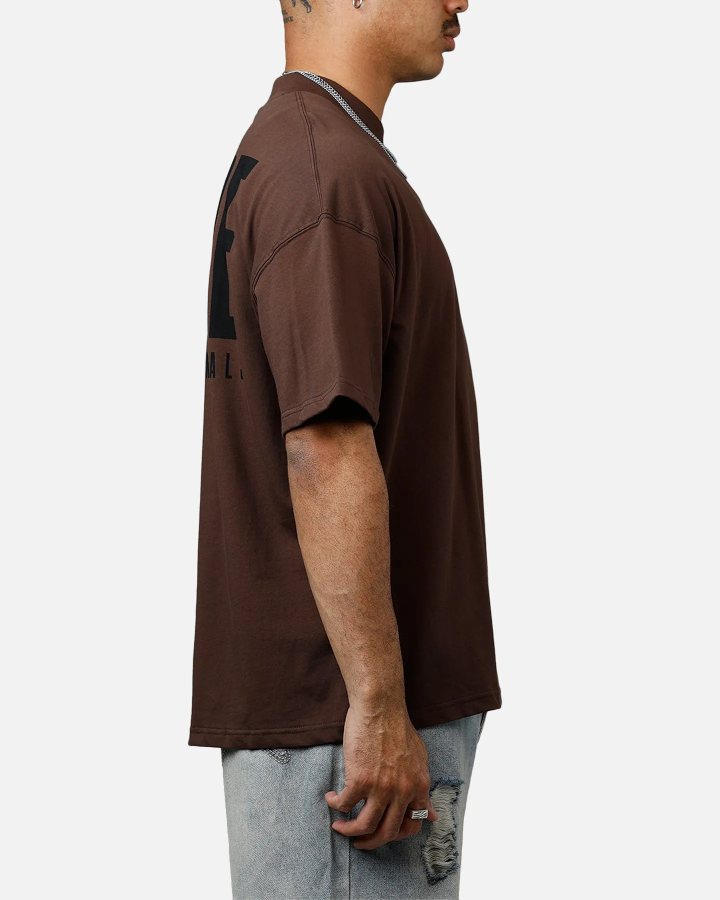 Carre Premium Essentials T-Shirt Chocolate sold by Culture Kings product image thumbnail 4