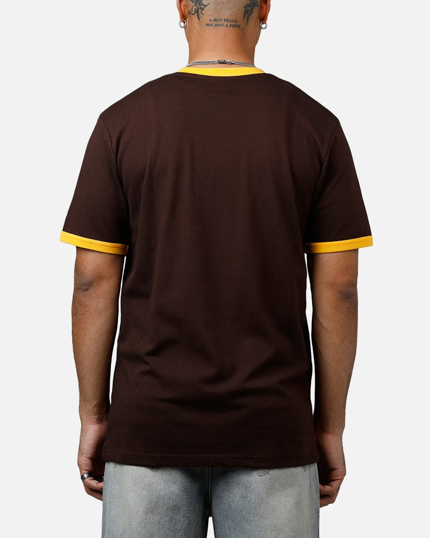 New Era San Diego Padres Throwback V-Neck T-Shirt Brown sold by Culture Kings product image thumbnail 2