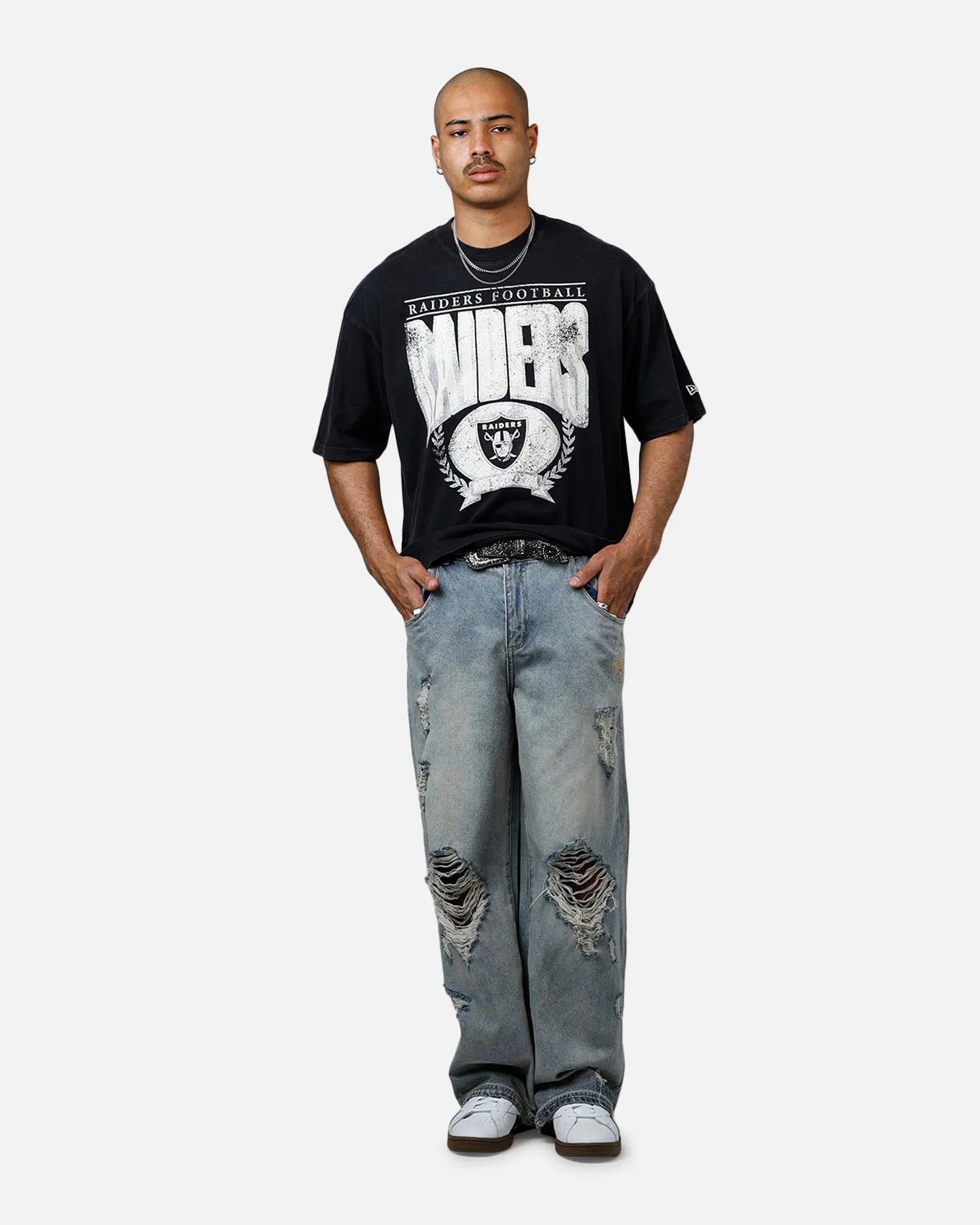New Era Las Vegas Raiders Throwback T-Shirt Black sold by Culture Kings product image thumbnail 3