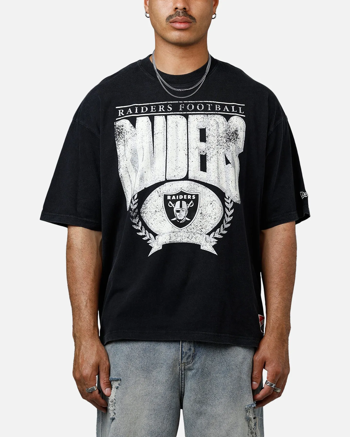 New Era Las Vegas Raiders Throwback T-Shirt Black sold by Culture Kings