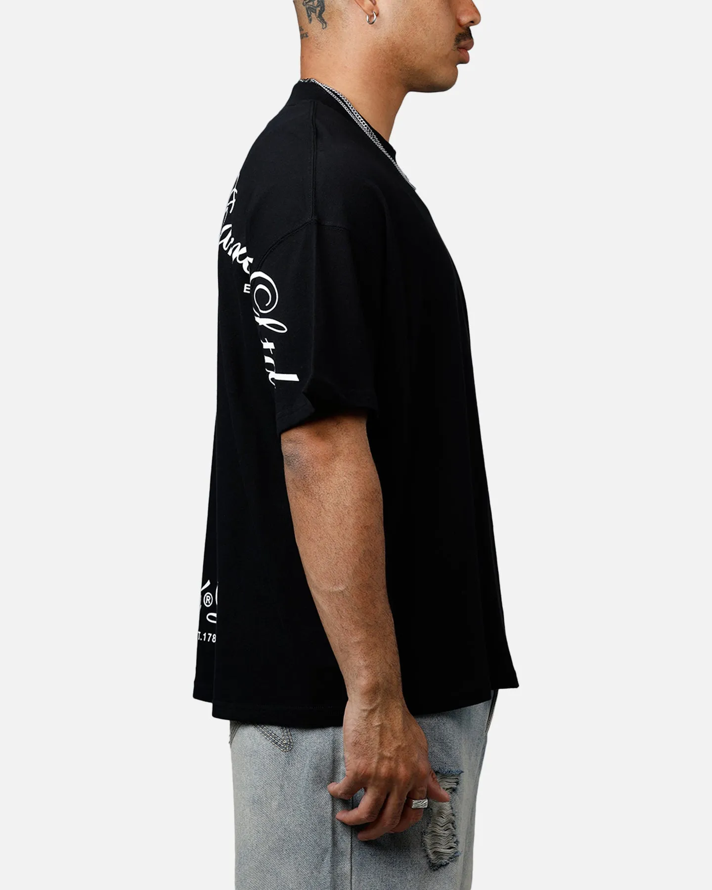 Carre Side Script Oversized T-Shirt Black/White sold by Culture Kings product image thumbnail 4