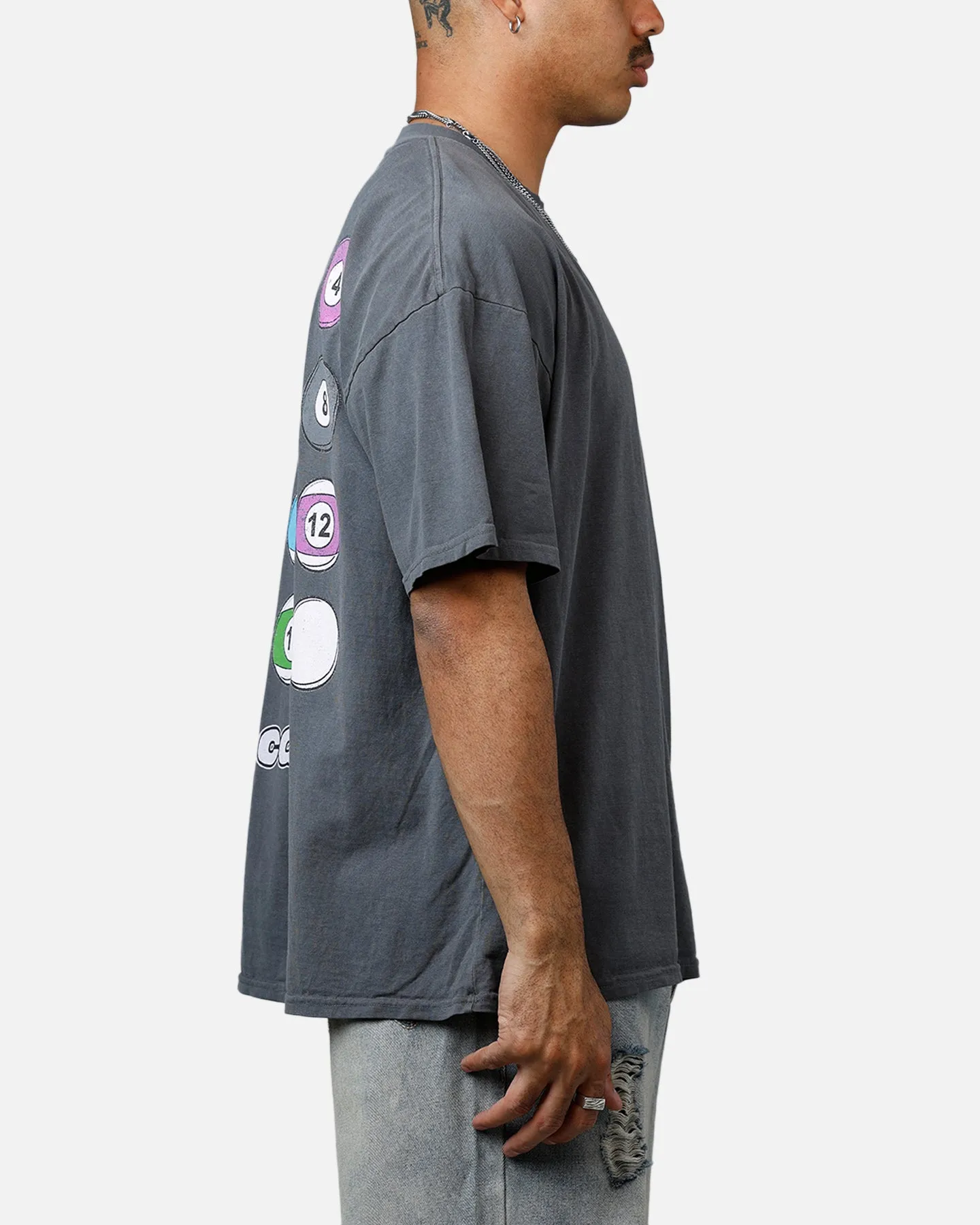 Carre Break T-Shirt Washed Charcoal sold by Culture Kings product image thumbnail 4