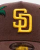 New Era San Diego Padres 'Palm Trees' 9FORTY A-Frame Snapback Official Team Color sold by Culture Kings