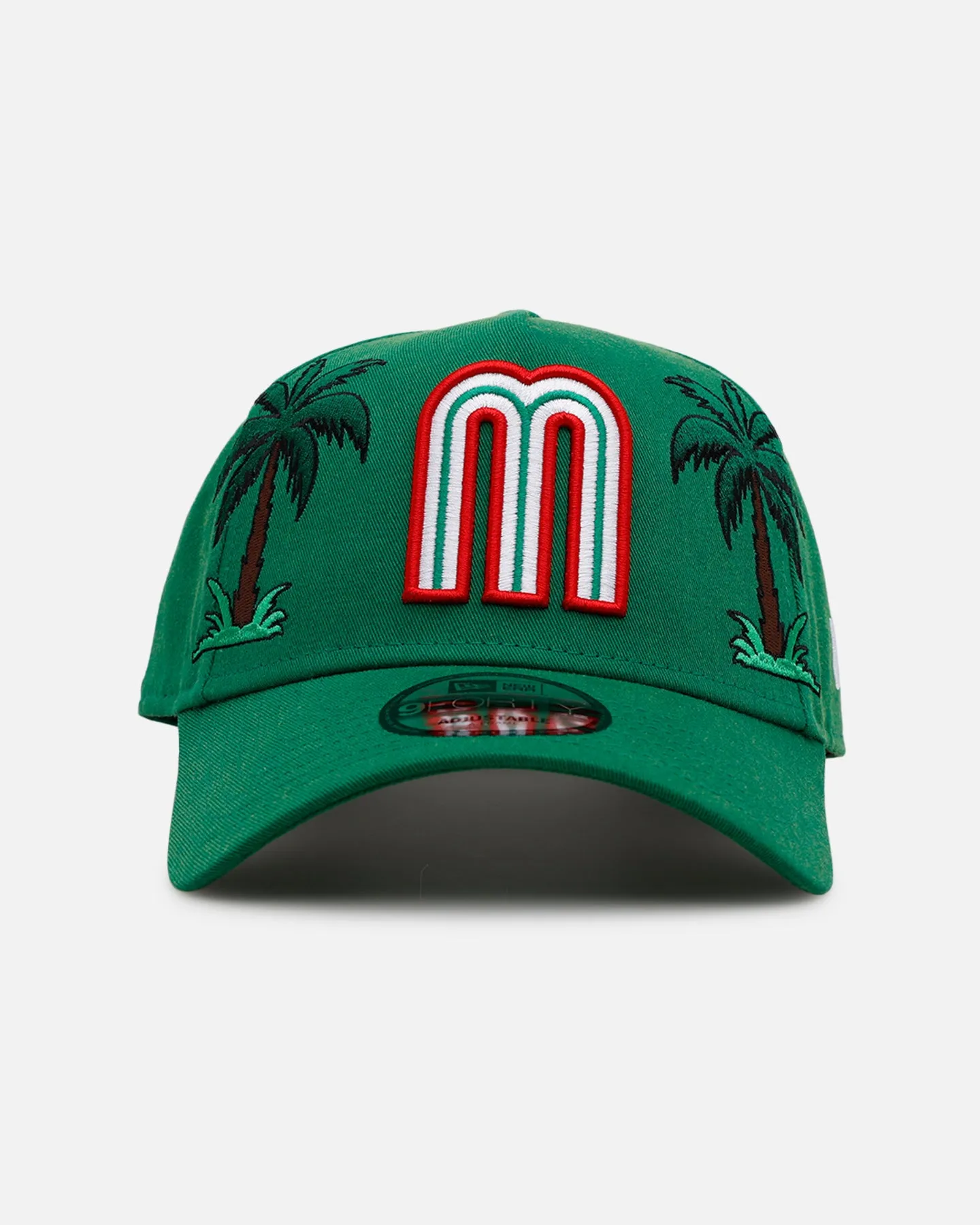 New Era Mexico National Baseball Team 'Palm Trees' 9FORTY A-Frame Snapback Official Team Color sold by Culture Kings