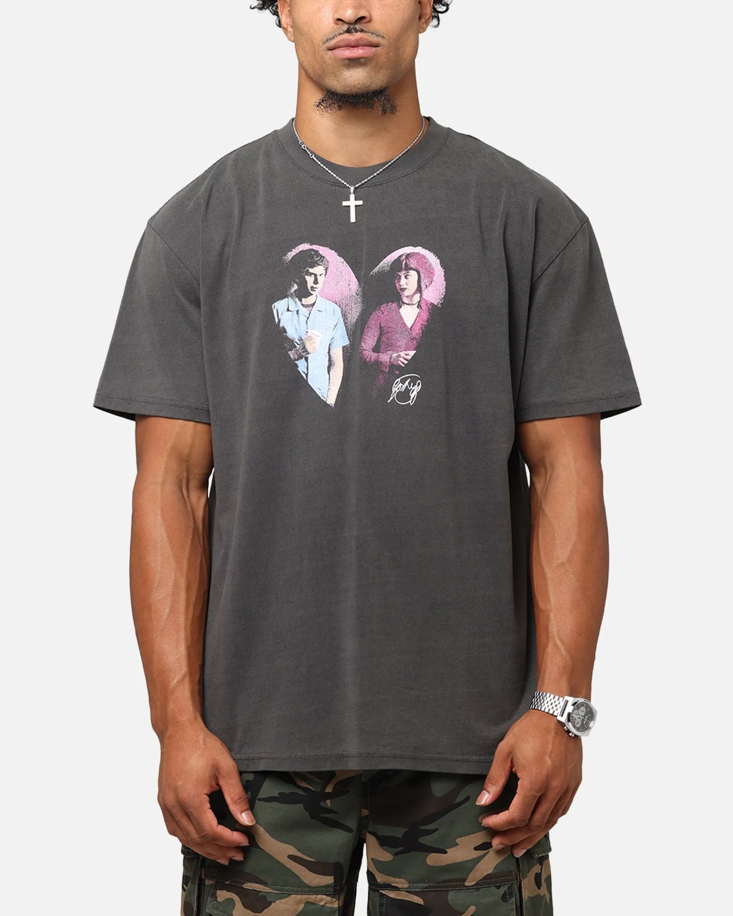 American Thrift X Scott Pilgrim Ramona & Scott Heavyweight T-Shirt Black sold by Culture Kings