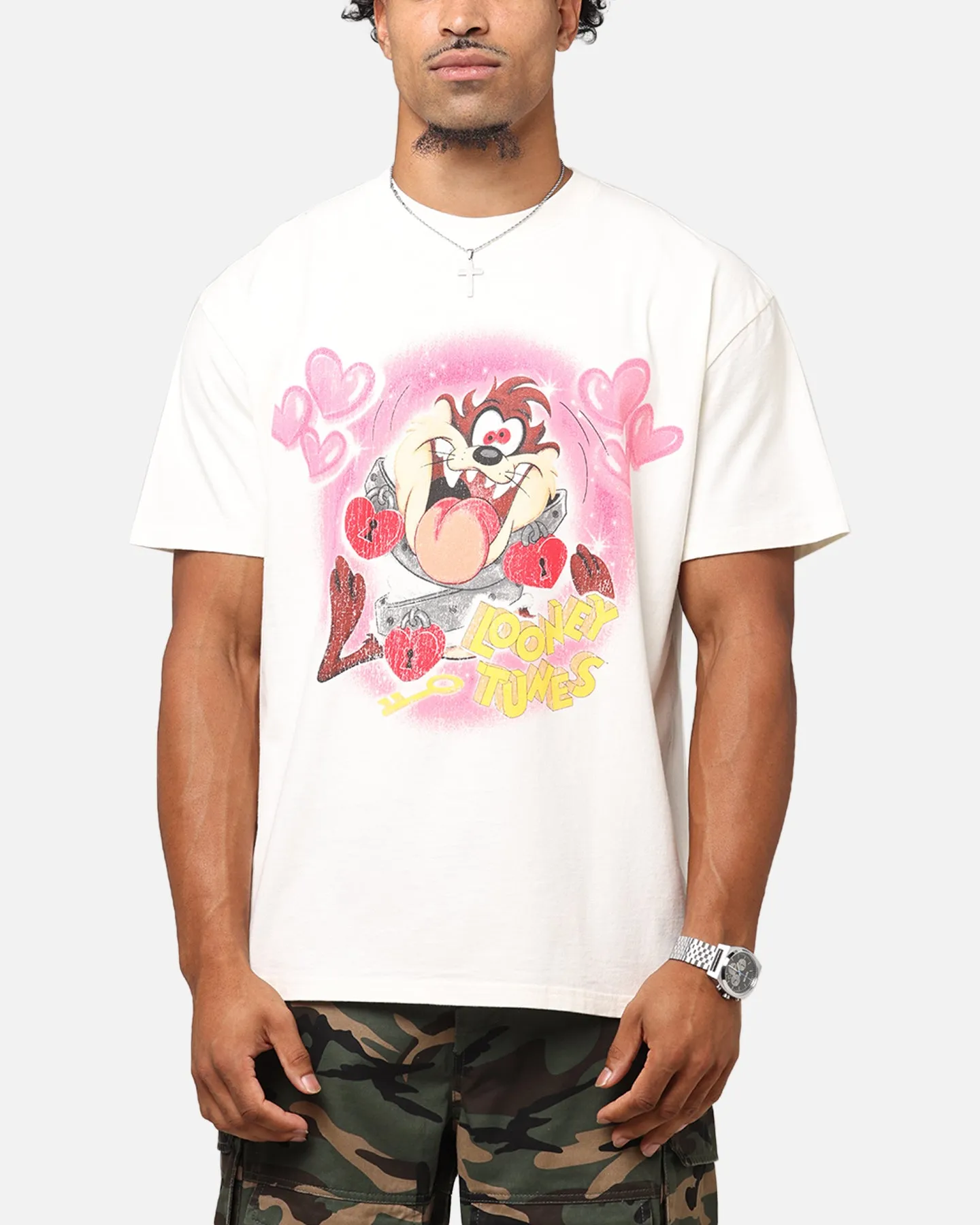 Goat Crew X Warner Bros. Looney Tunes In Love Looney Heavyweight T-Shirt Off White sold by Culture Kings