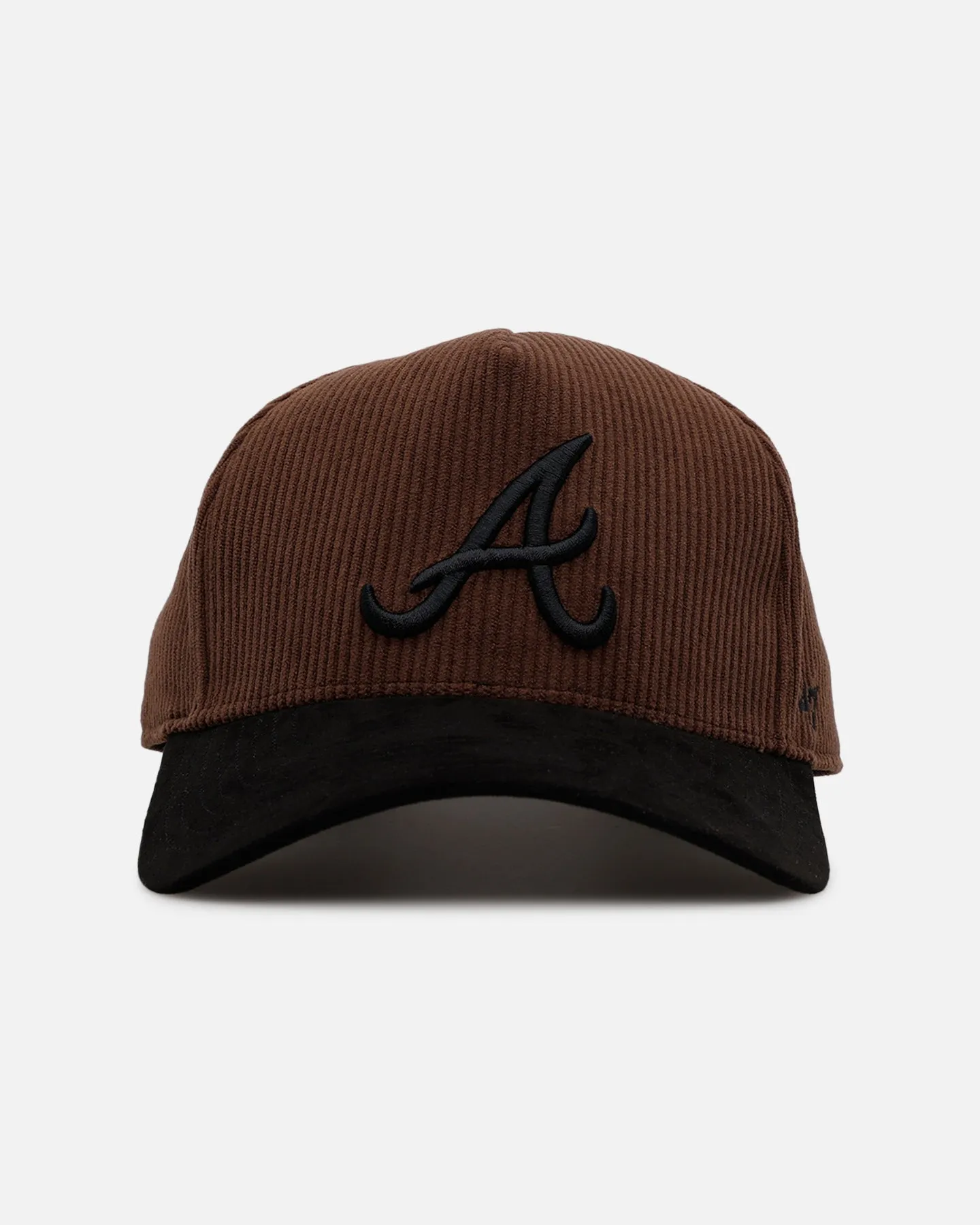 47 Brand Atlanta Braves 'Barren' Offside DT Corduroy Snapback Brown/Black sold by Culture Kings
