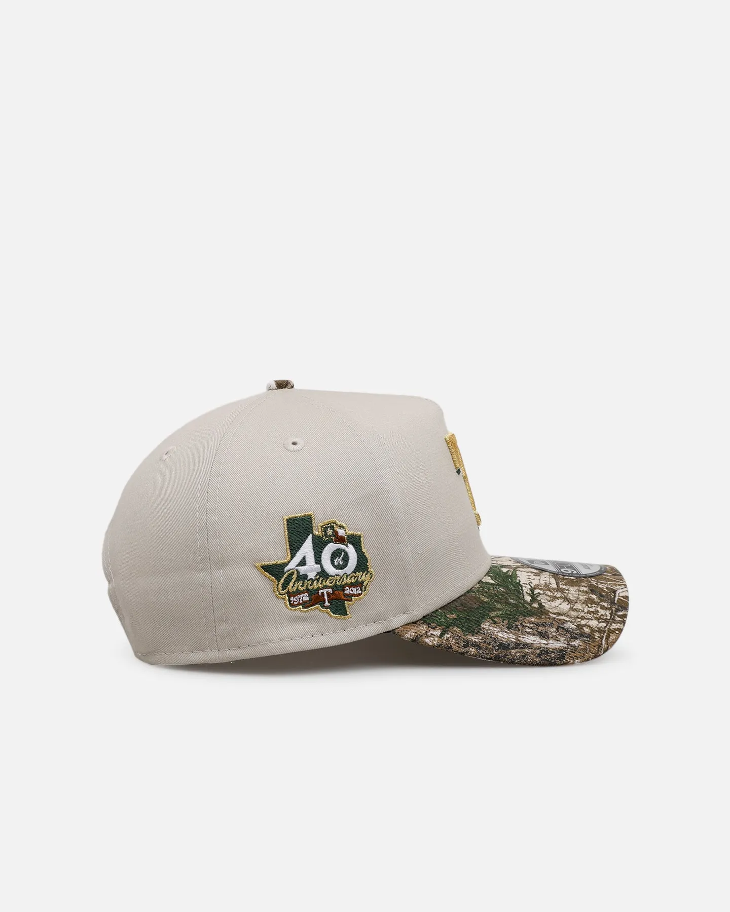 New Era Texas Rangers 'Real Tree Stone' 9FORTY A-Frame Snapback Stone sold by Culture Kings product image thumbnail 3