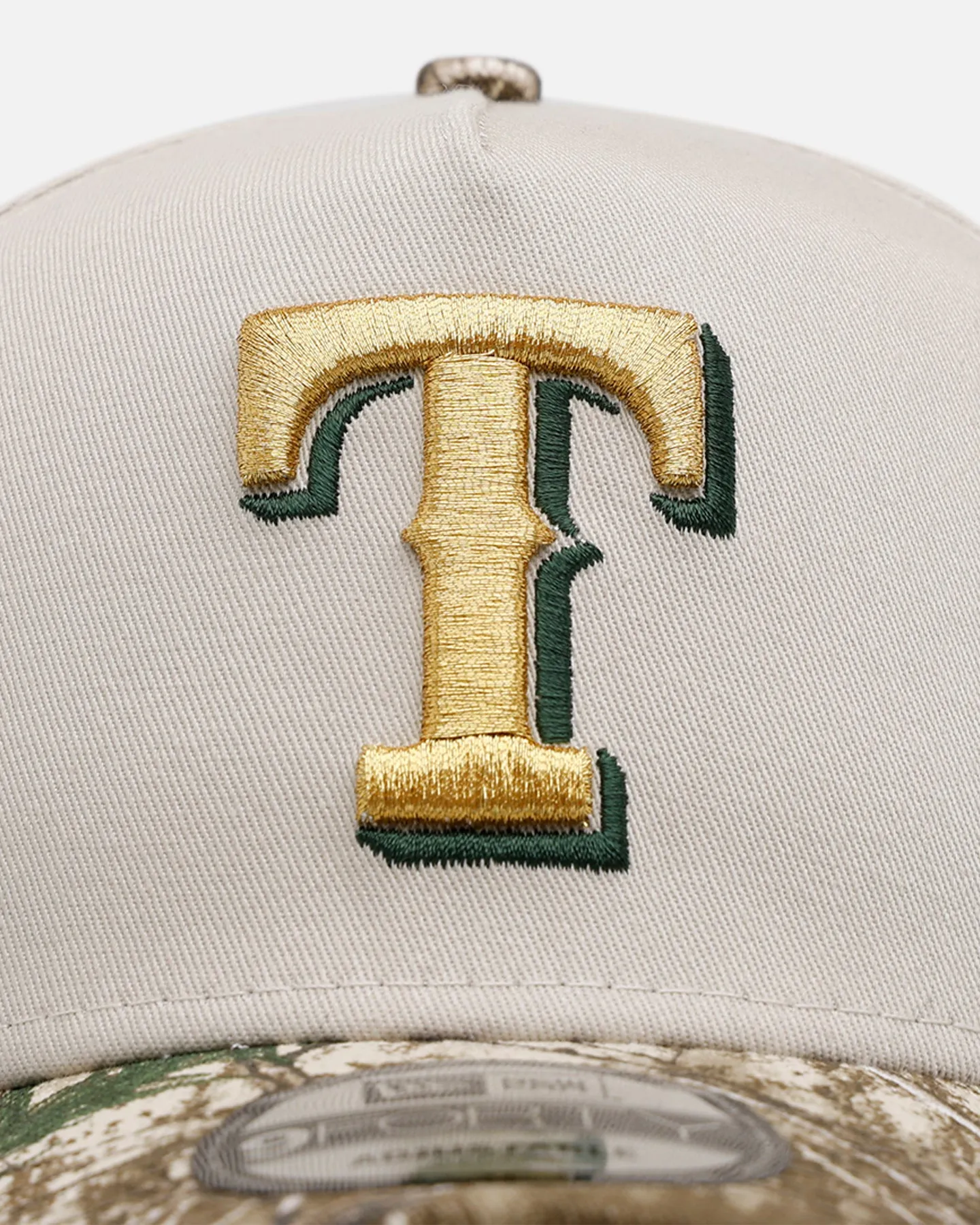 New Era Texas Rangers 'Real Tree Stone' 9FORTY A-Frame Snapback Stone sold by Culture Kings product image thumbnail 5
