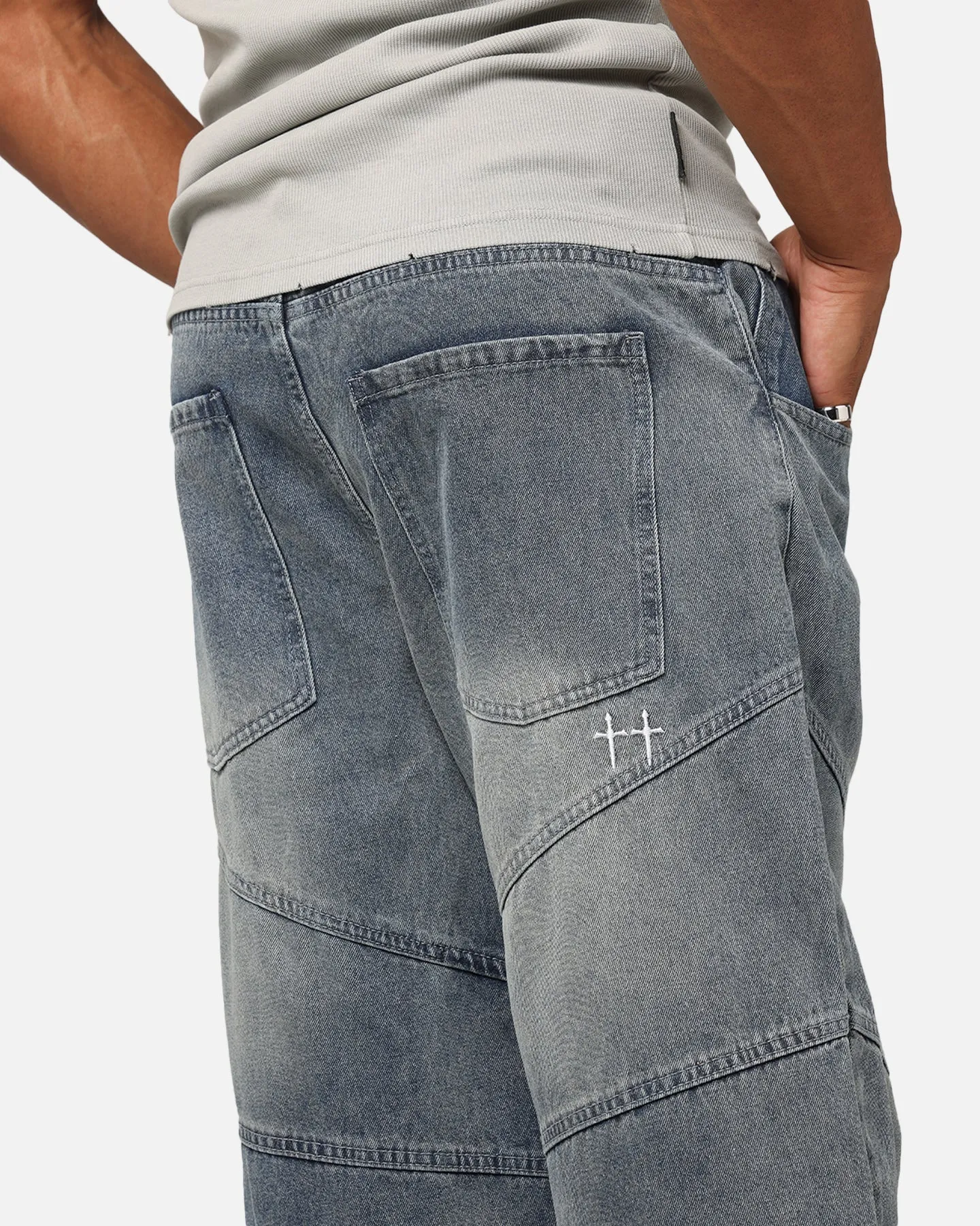 Saint Morta Amplus Armoury Jeans Dirty Denim sold by Culture Kings product image thumbnail 4