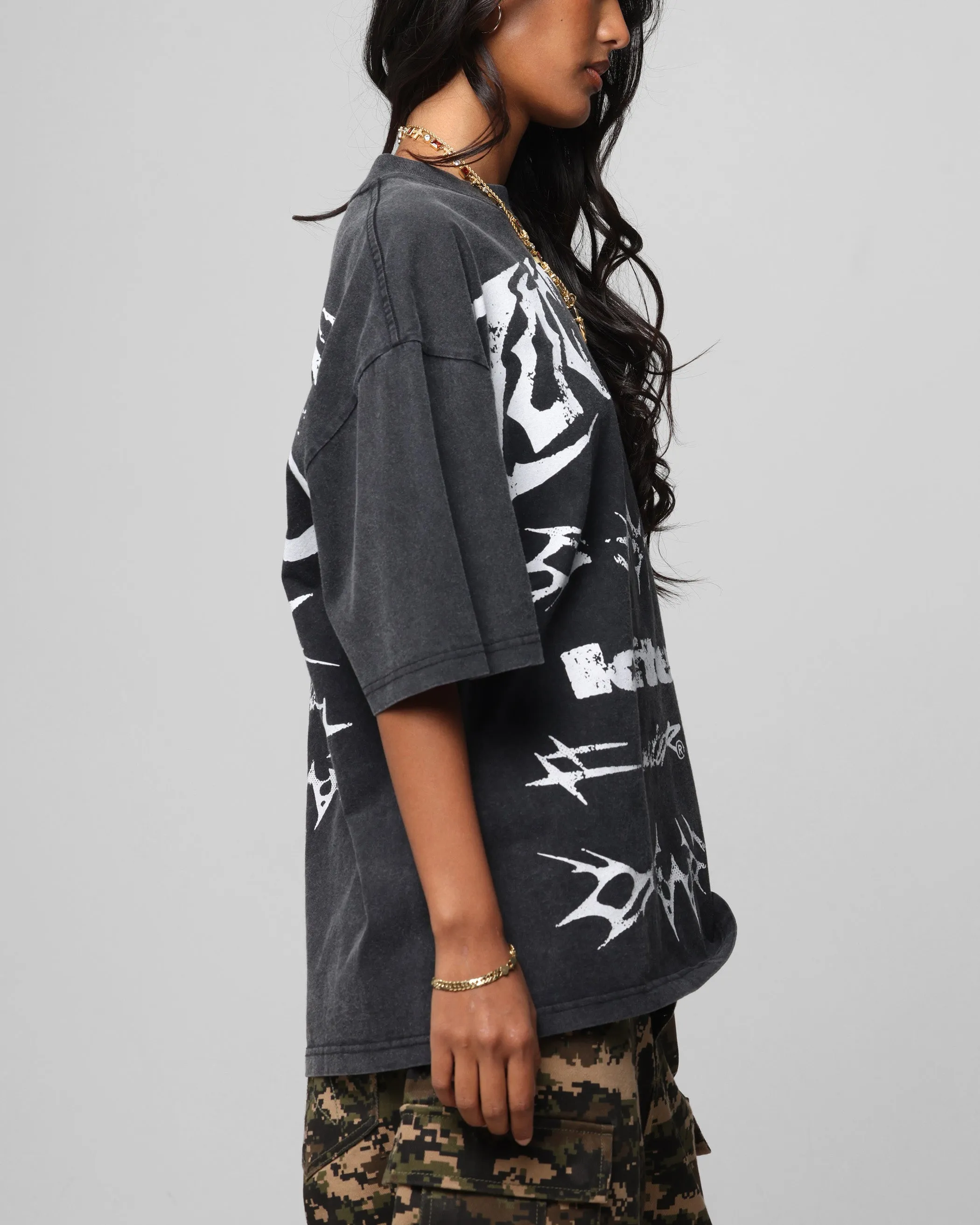 Loiter Metal Stacked Vintage T-Shirt Vintage Black sold by Culture Kings product image thumbnail 5