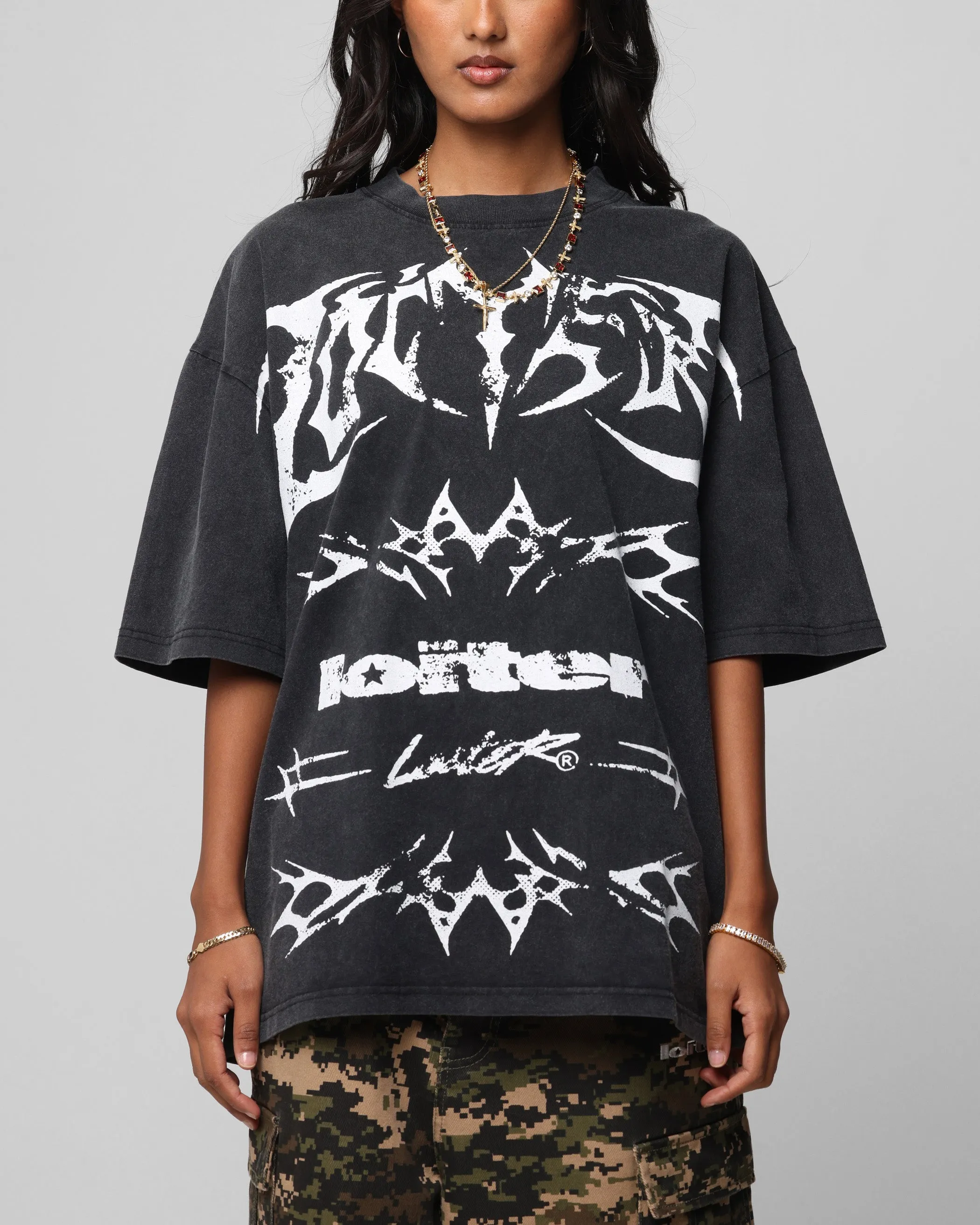 Loiter Metal Stacked Vintage T-Shirt Vintage Black sold by Culture Kings