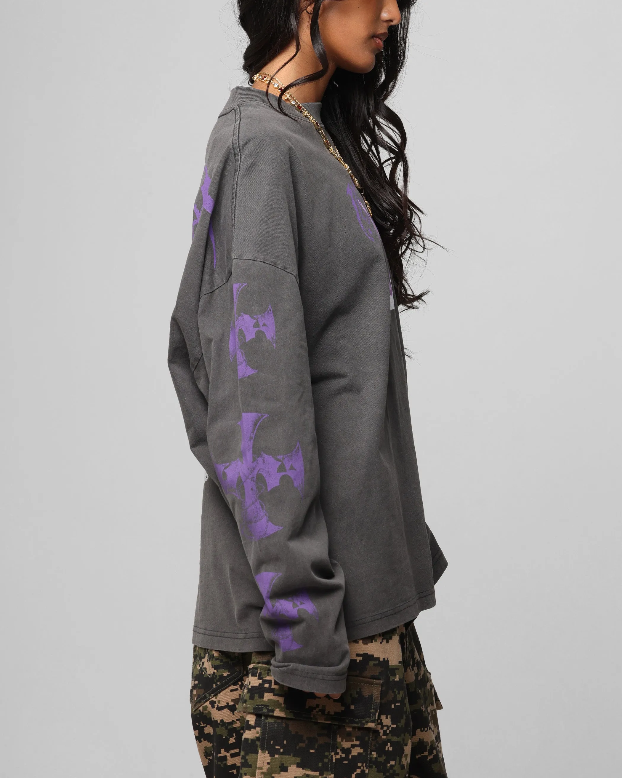 Loiter Angel Number Long Sleeve T-Shirt Charcoal sold by Culture Kings product image thumbnail 5