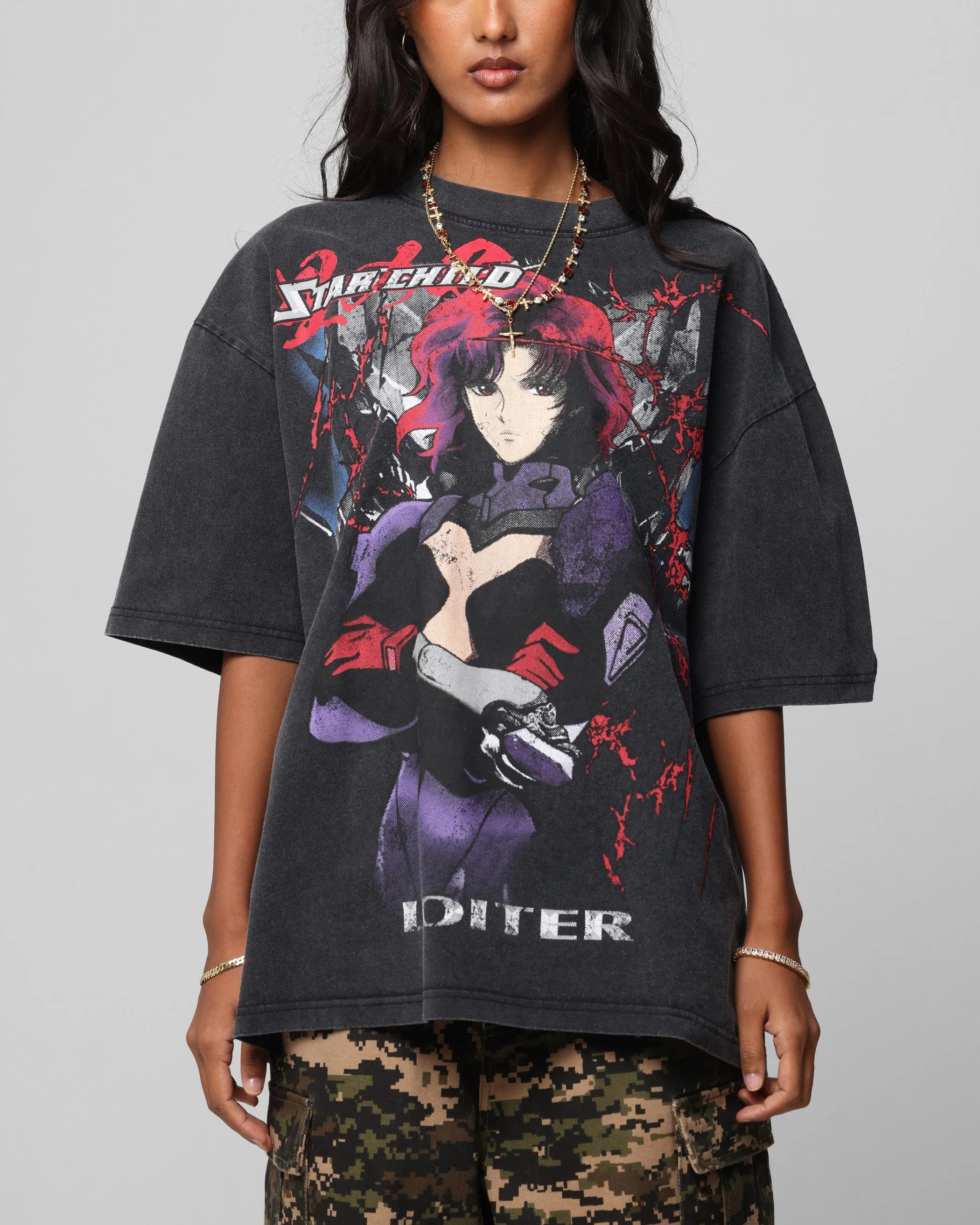 Loiter Valkyrie Vintage T-Shirt Black Wash sold by Culture Kings