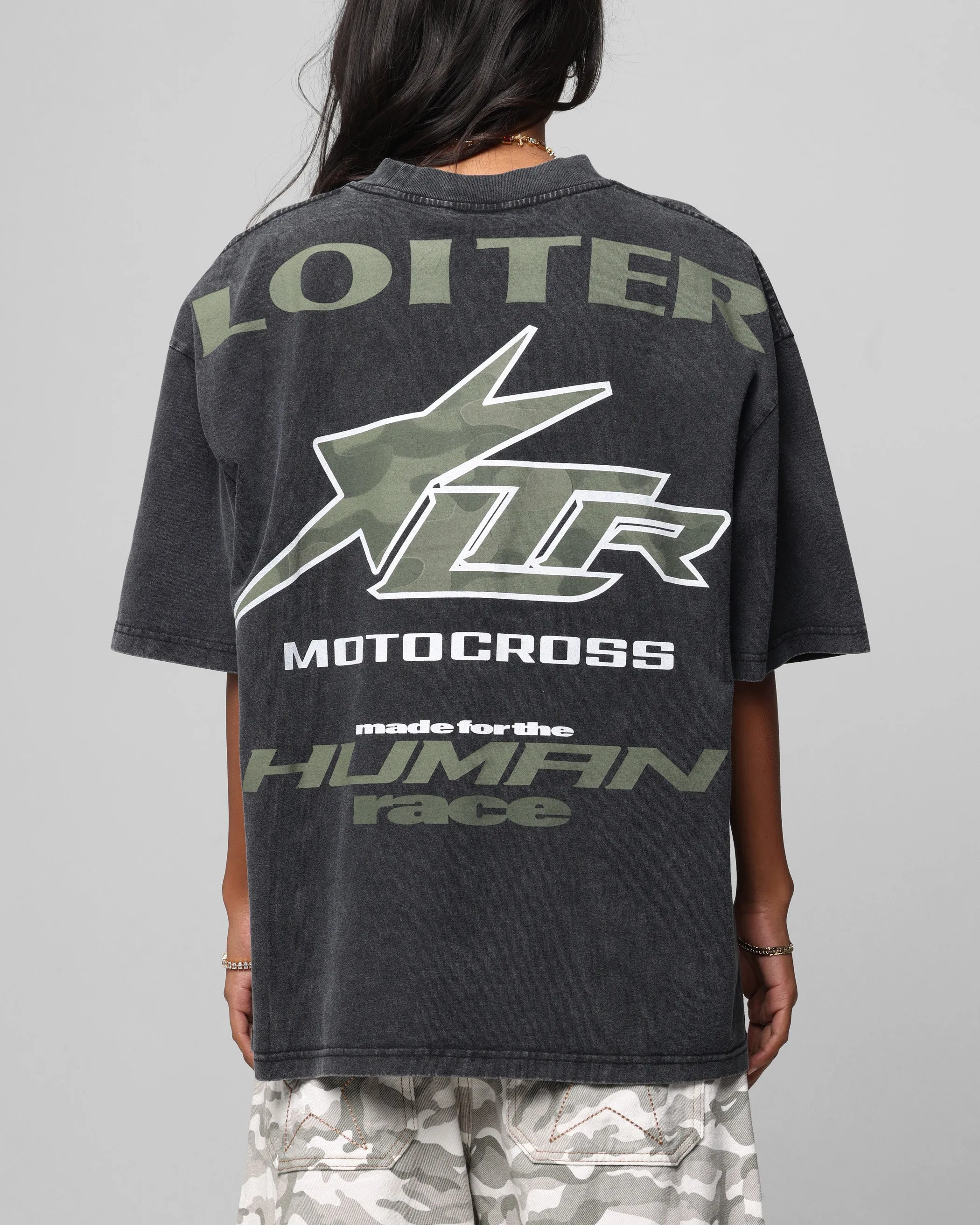 Loiter Motocross Vintage T-Shirt Vintage Black sold by Culture Kings product image thumbnail 2