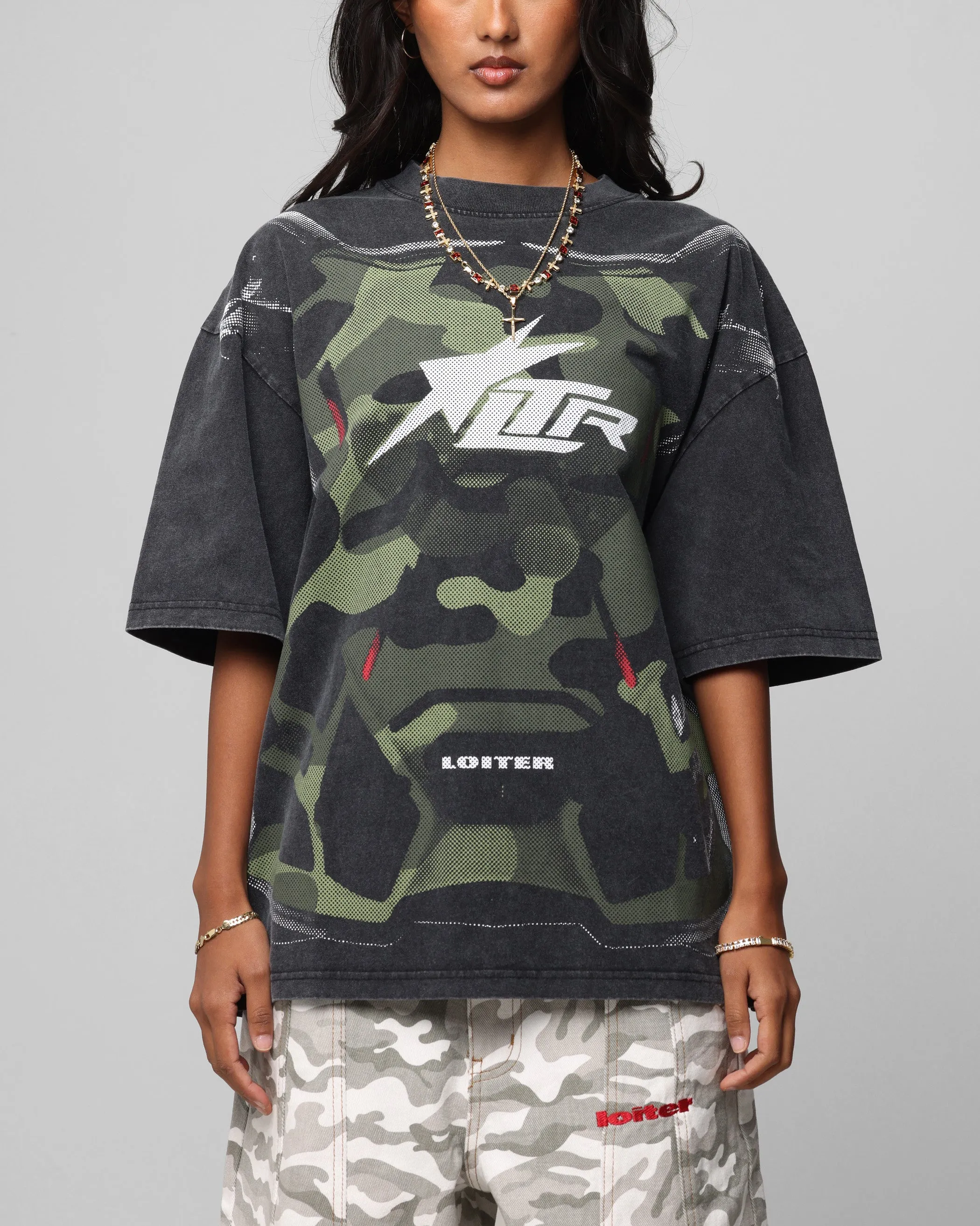 Loiter Motocross Vintage T-Shirt Vintage Black sold by Culture Kings