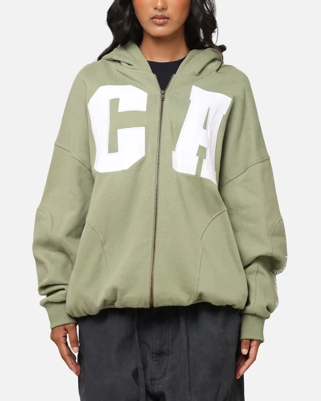 Carre Legacy Panelled Zip Hoodie Green sold by Culture Kings