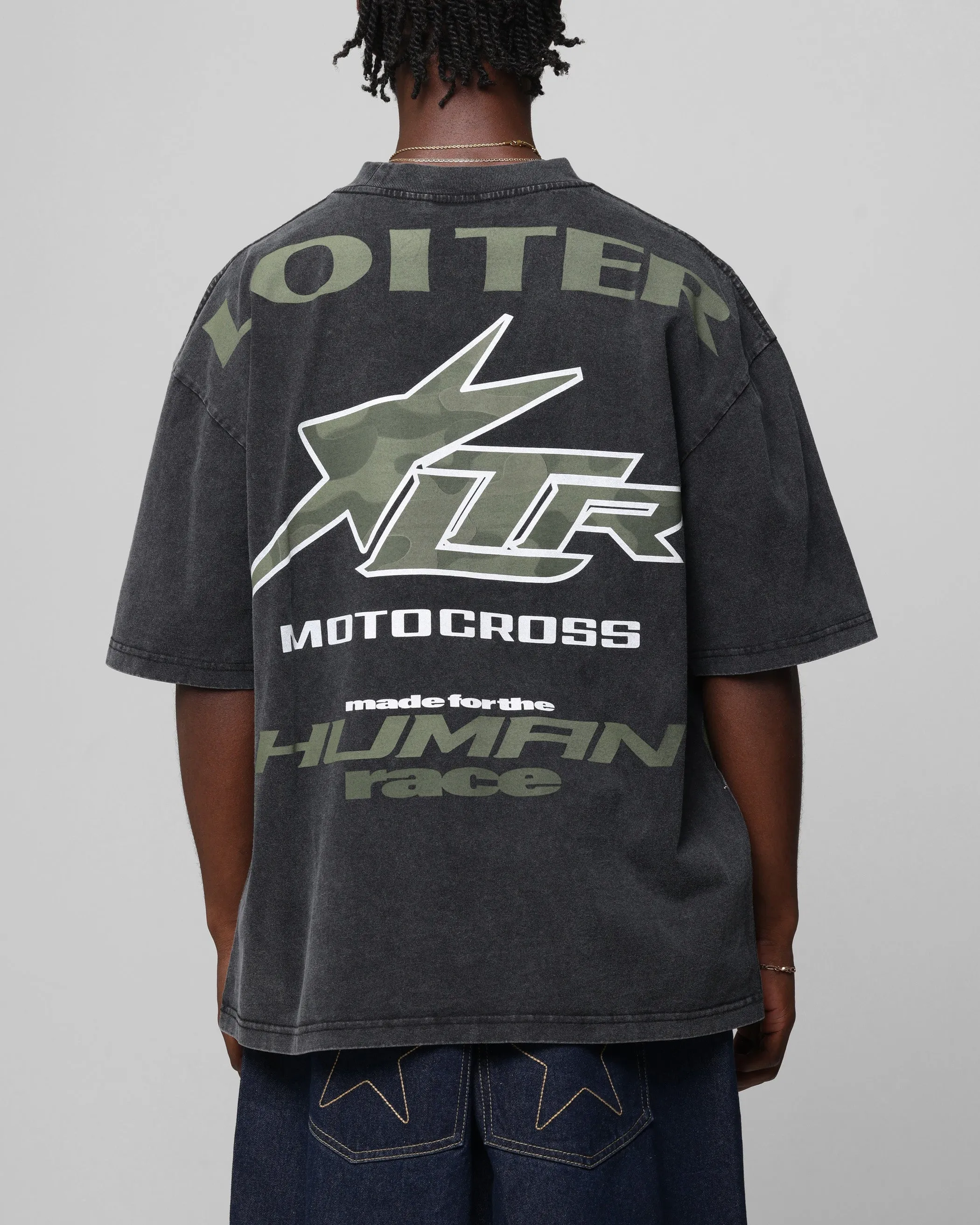 Loiter Motocross Vintage T-Shirt Vintage Black sold by Culture Kings product image thumbnail 2