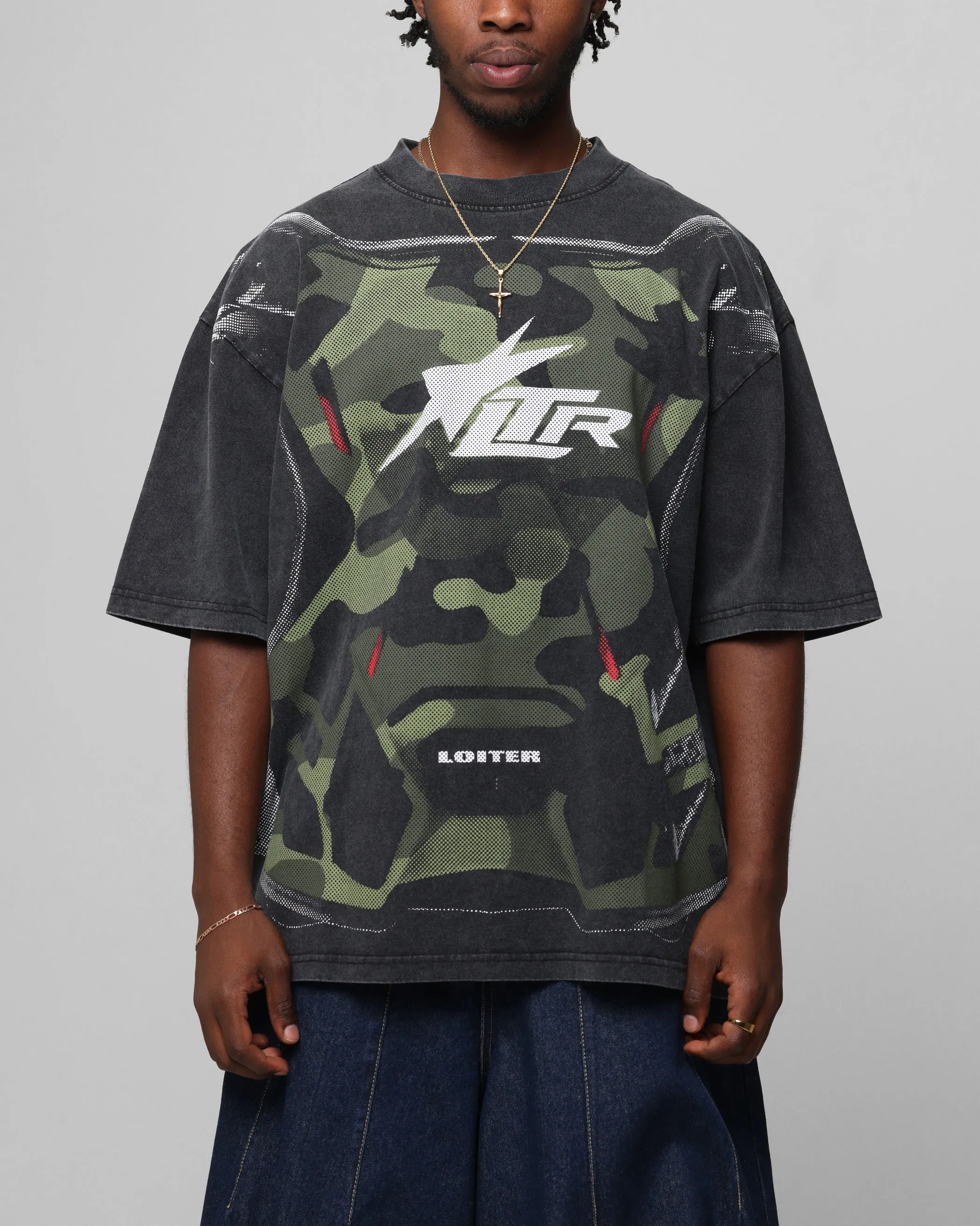 Loiter Motocross Vintage T-Shirt Vintage Black sold by Culture Kings