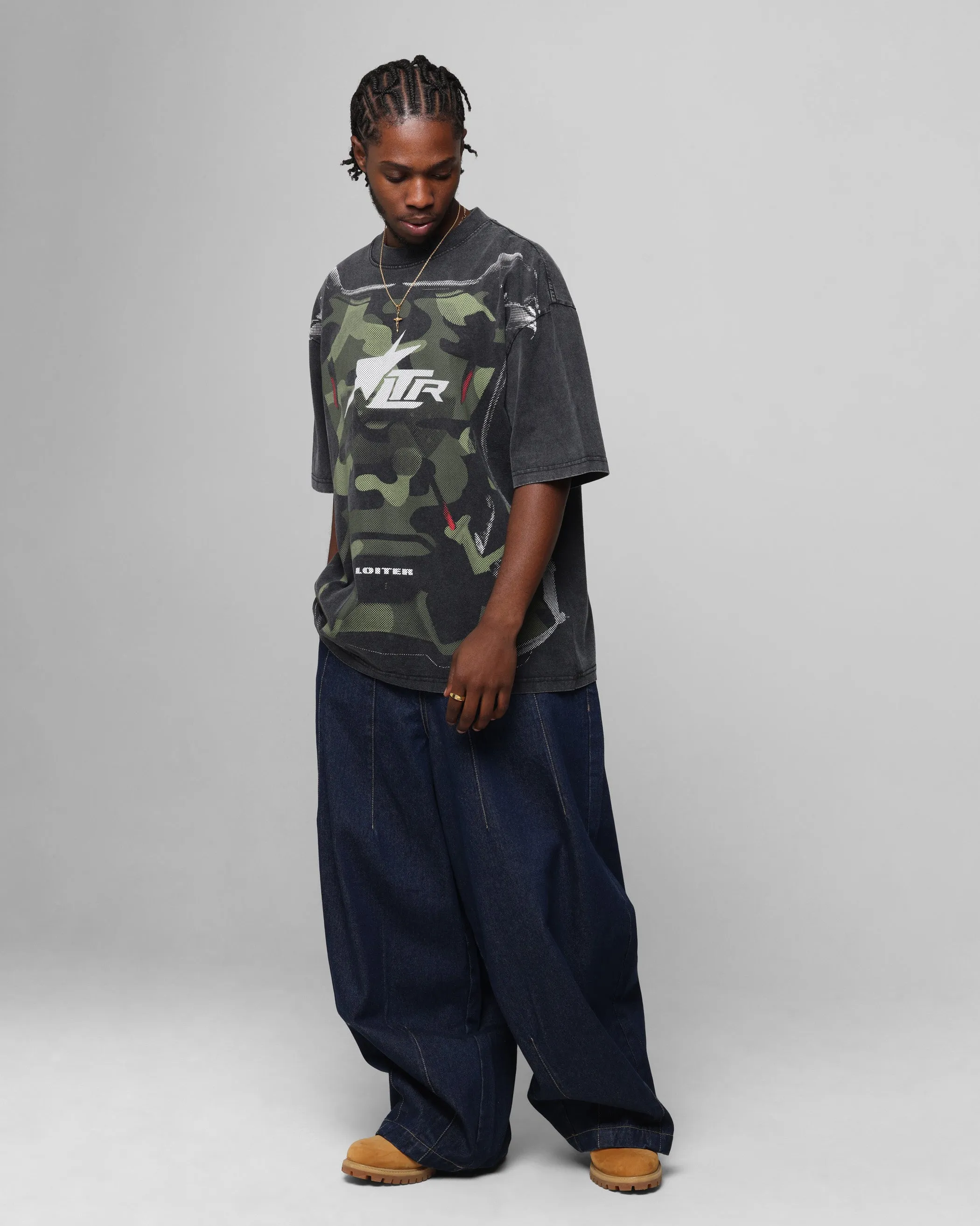 Loiter Motocross Vintage T-Shirt Vintage Black sold by Culture Kings product image thumbnail 3