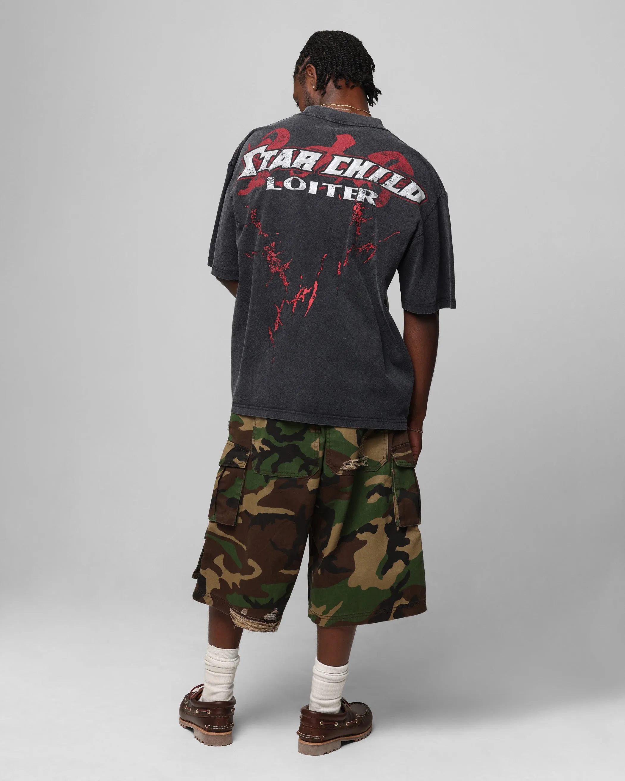 Loiter Valkyrie Vintage T-Shirt Black Wash sold by Culture Kings product image thumbnail 4