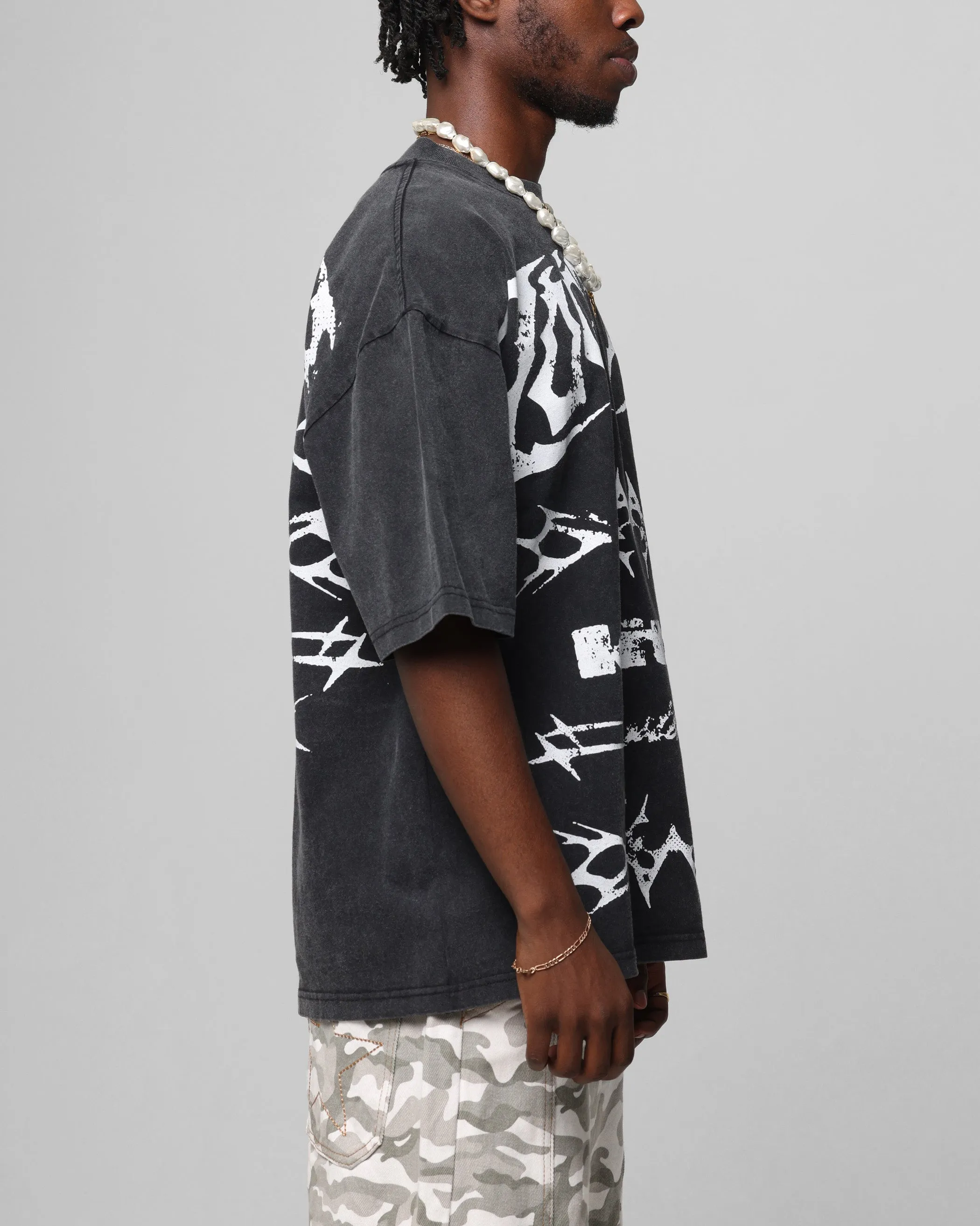 Loiter Metal Stacked Vintage T-Shirt Vintage Black sold by Culture Kings product image thumbnail 5