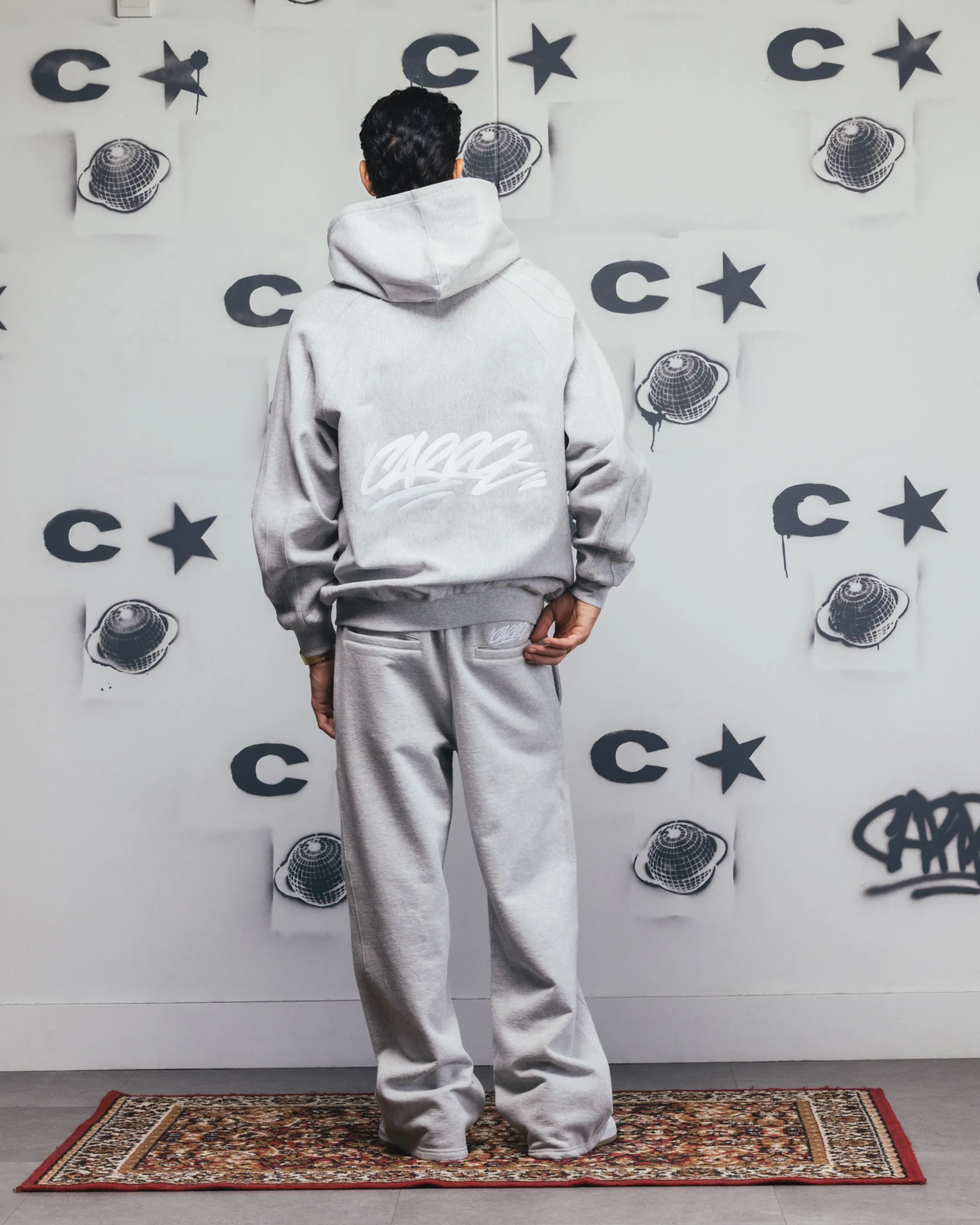 Carre Grit Zip Hoodie Grey Marle sold by Culture Kings product image thumbnail 4
