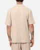 XXIII Pleated Button Up Shirt Tan sold by Culture Kings