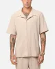 XXIII Pleated Button Up Shirt Tan sold by Culture Kings