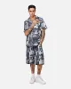 XXIII Printed Denim Patch Button Up Shirt Blue sold by Culture Kings