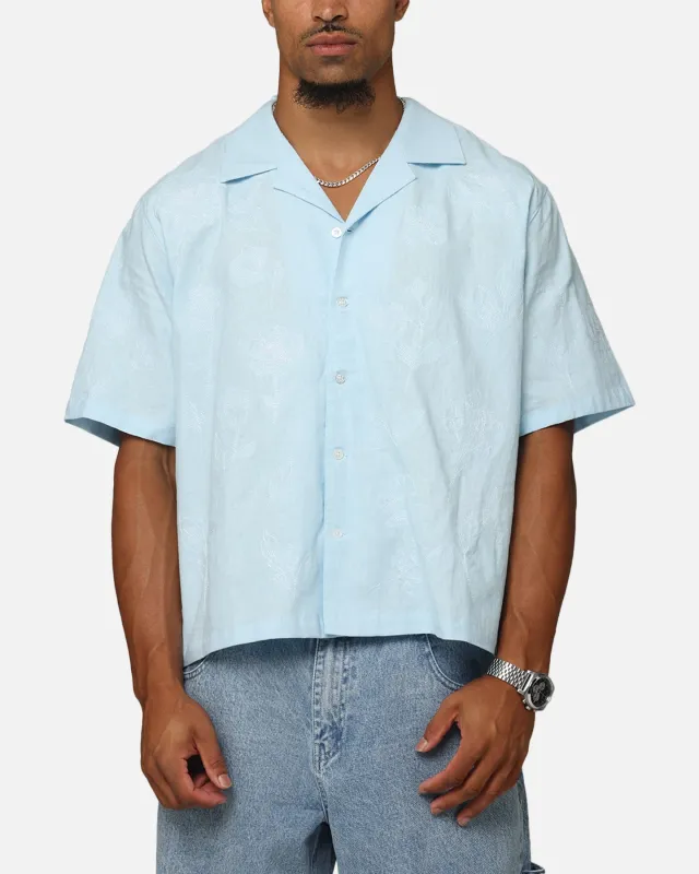 Carre Posy Button Up Shirt Light Blue/White sold by Culture Kings
