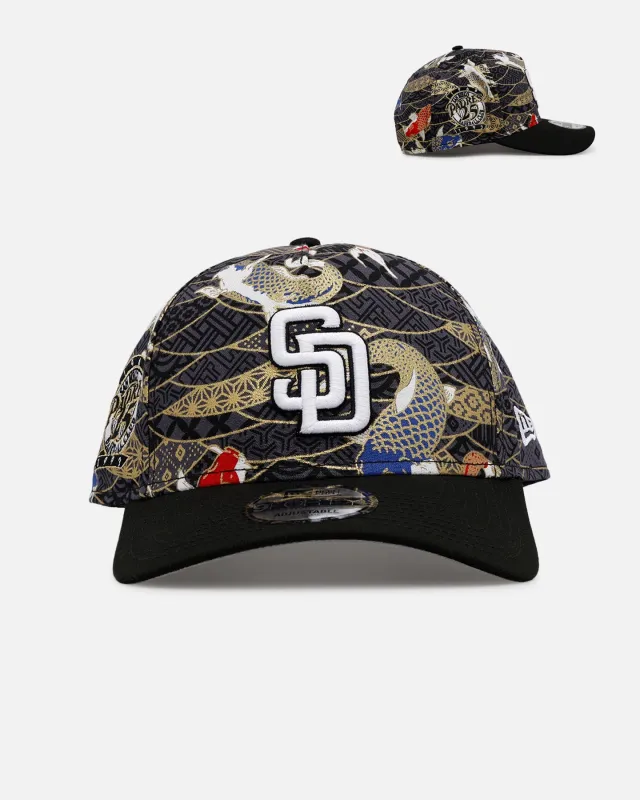 New Era San Diego Padres 'Koi' 9FORTY A-Frame Snapback Black/Multi-Colored sold by Culture Kings
