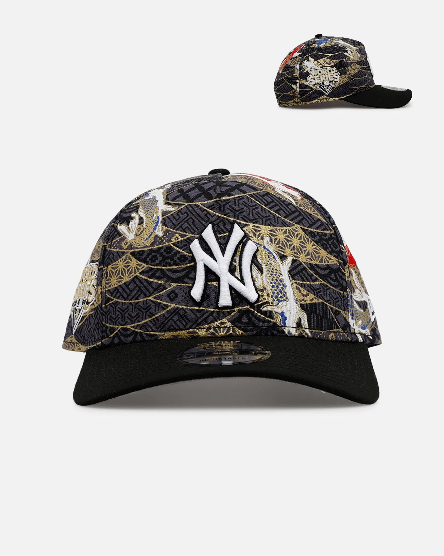 New Era New York Yankees 'Koi' 9FORTY A-Frame Snapback Black/Multi-Colored sold by Culture Kings