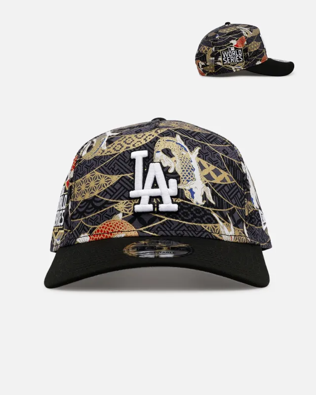 New Era Los Angeles Dodgers 'Koi' 9FORTY A-Frame Snapback Black/Multi-Colored sold by Culture Kings