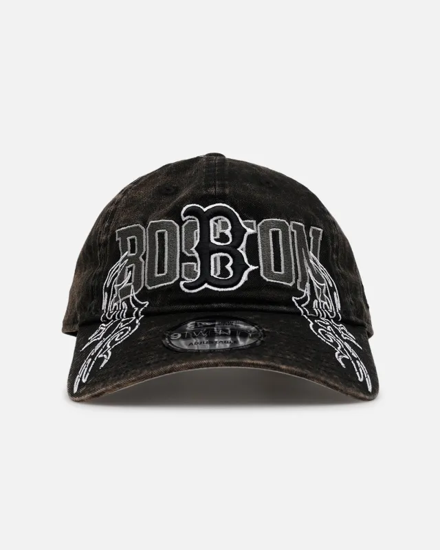 New Era Boston Red Sox 'Tribal' Classic Casual Strapback Washed Black sold by Culture Kings
