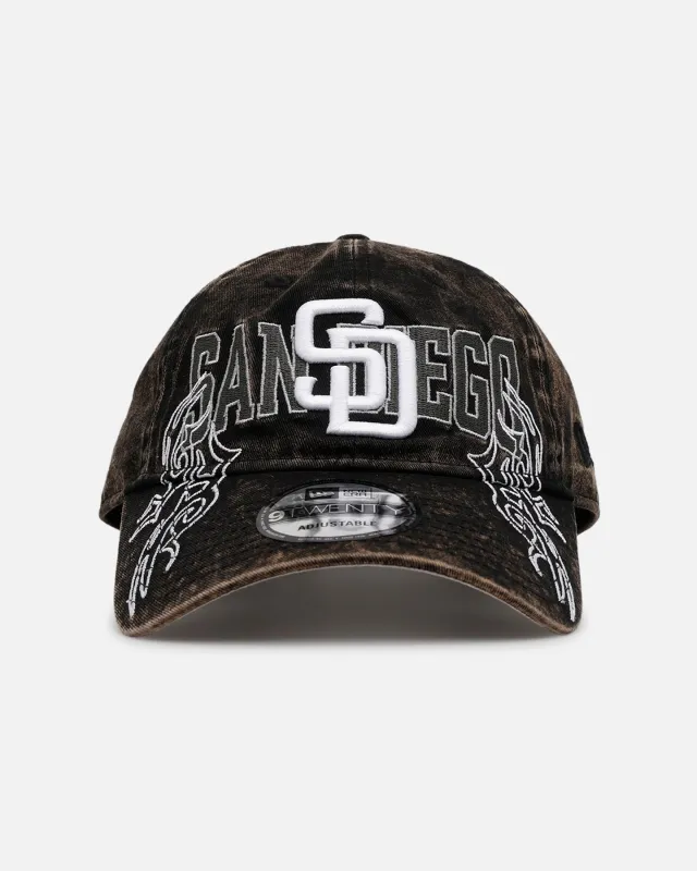 New Era San Diego Padres 'Tribal' Classic Casual Strapback Washed Black sold by Culture Kings