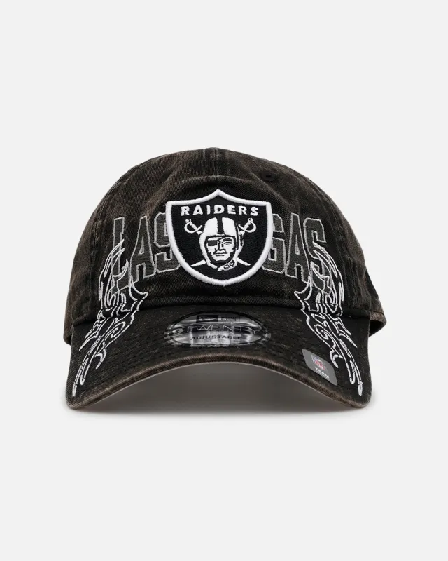 New Era Las Vegas Raiders 'Tribal' Classic Casual Strapback Washed Black sold by Culture Kings