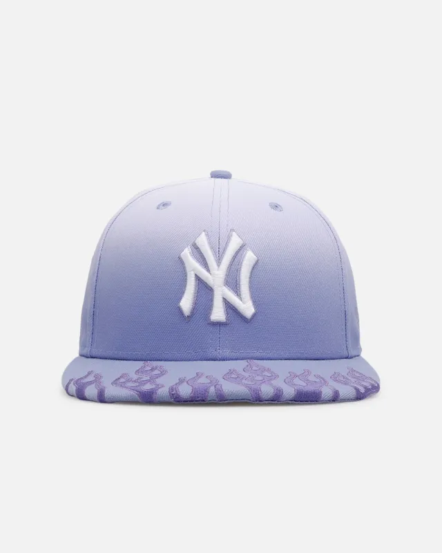 New Era New York Yankees 'Sundye Flames' 59FIFTY Fitted Lavender sold by Culture Kings