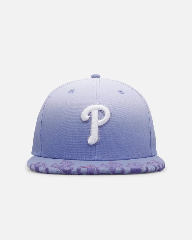 New Era Philadelphia Phillies 'Sundye Flames' 59FIFTY Fitted Lavender sold by Culture Kings