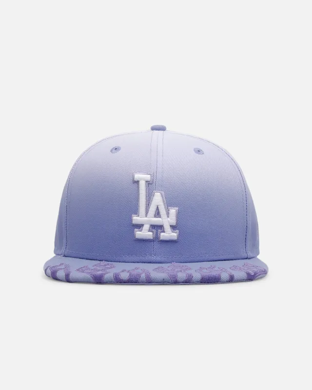New Era Los Angeles Dodgers 'Sundye Flames' 59FIFTY Fitted Lavender sold by Culture Kings