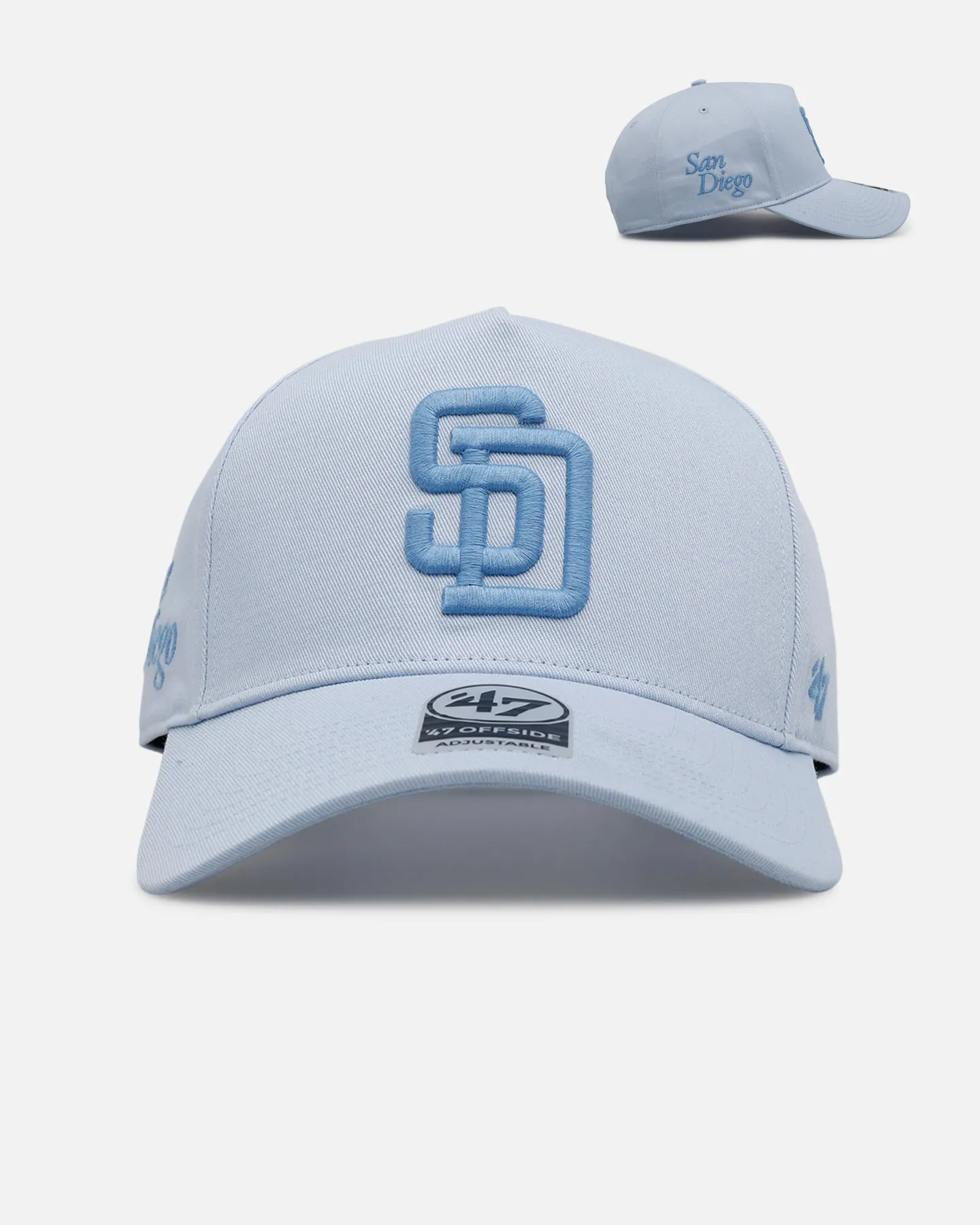 47 Brand San Diego Padres 'Contemporary Basics' Offside DT Snapback Light Blue sold by Culture Kings