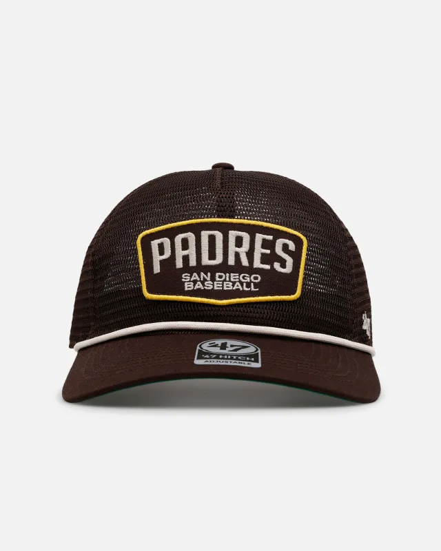 47 Brand San Diego Padres 'Mesh' Hitch Trucker Snapback Brown sold by Culture Kings