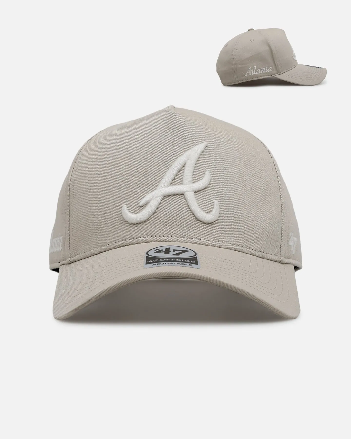 47 Brand Atlanta Braves 'Contemporary Basics' Offside DT Snapback Tan sold by Culture Kings