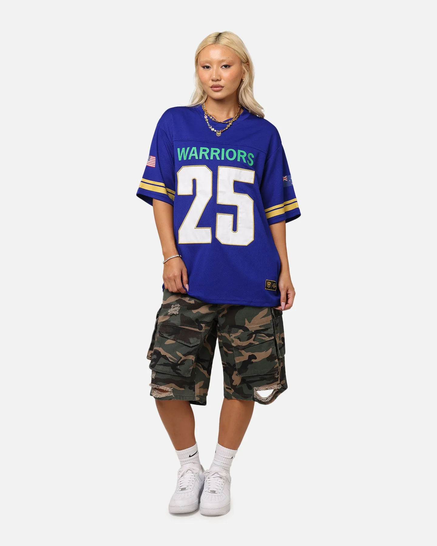 Bleacher Athletic New Zealand Warriors NRL 2025 Las Vegas Round Grid Iron T-Shirt Official Team Colour sold by Culture Kings product image thumbnail 3