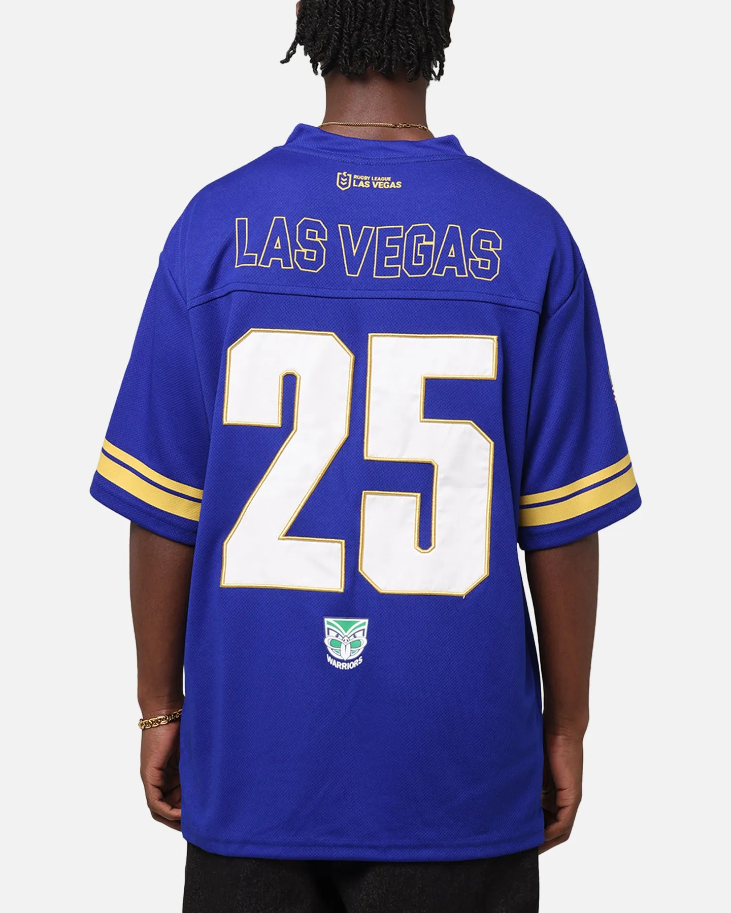 Bleacher Athletic New Zealand Warriors NRL 2025 Las Vegas Round Grid Iron T-Shirt Official Team Colour sold by Culture Kings product image thumbnail 2