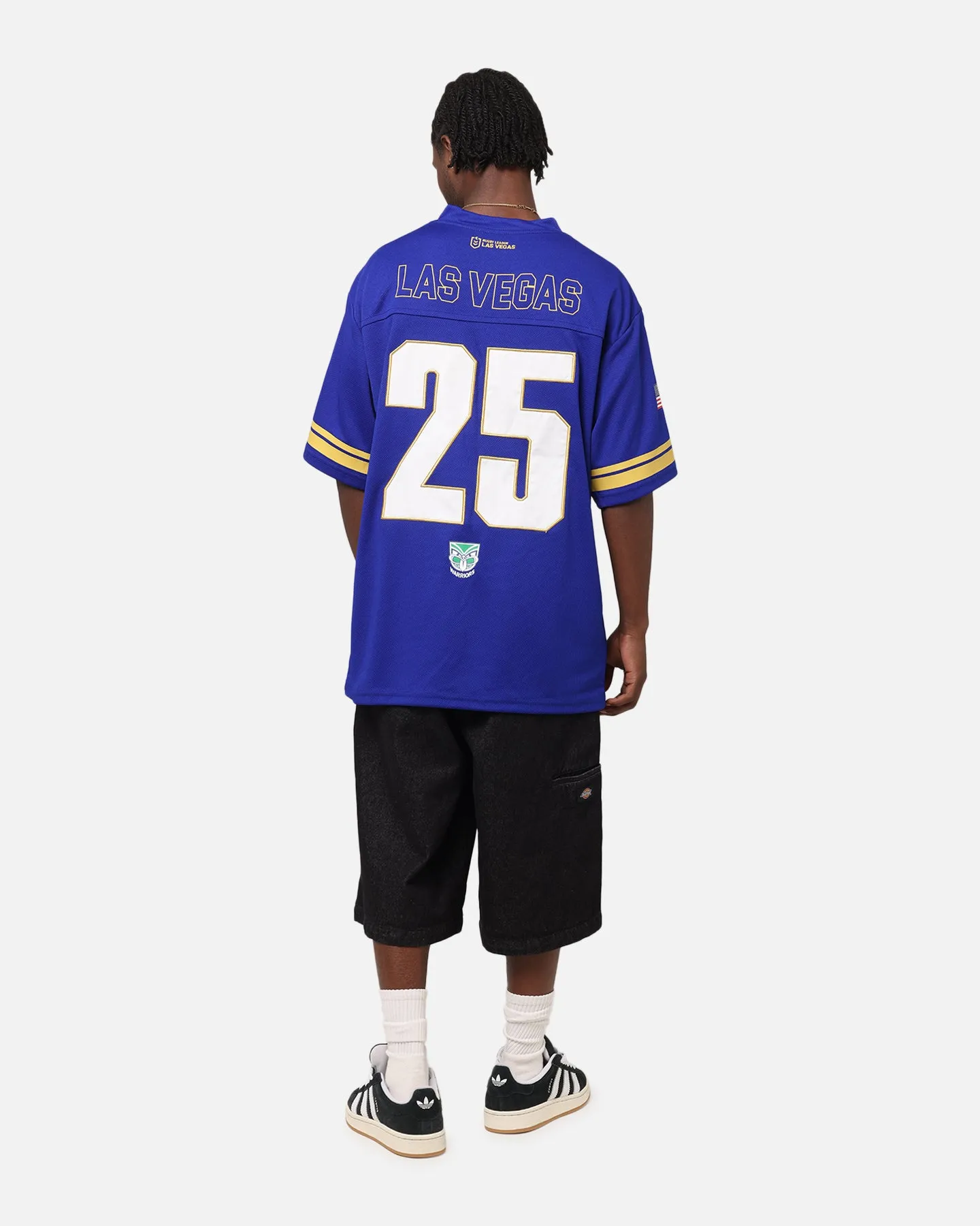 Bleacher Athletic New Zealand Warriors NRL 2025 Las Vegas Round Grid Iron T-Shirt Official Team Colour sold by Culture Kings product image thumbnail 4