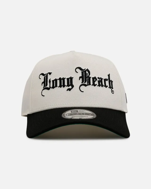 New Era Long Beach 'Homage' 9FORTY A-Frame Snapback Chrome/Black sold by Culture Kings